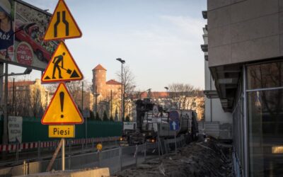 Rozładunek granitu – Kraków o poranku…