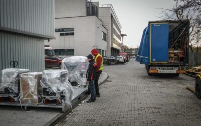 Rozładunek i transport ciężkich maszyn i urządzeń