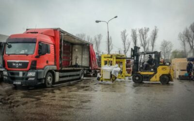 Rozładunki wielkogabarytowe ciężkim wózkiem widłowym