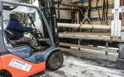 Transport elementów linii technologicznych