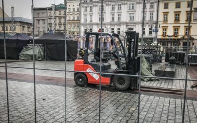 Kraków, Rynek, Sylwester 2018