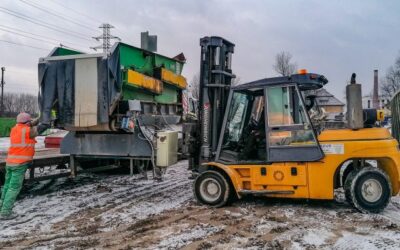 Załadunek bardzo dużych i ciężkich maszyn