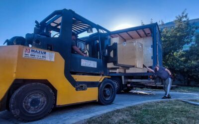 Kraków Rozładunek transport ustawianie maszyn i urządzeń Wózek widłowy Usługi i wynajem Dźwig