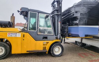 Wynajem wózków widłowych Kraków Usługi wózkiem widłowym Załadunek i rozładunek maszyn Transport urządzeń Relokacje