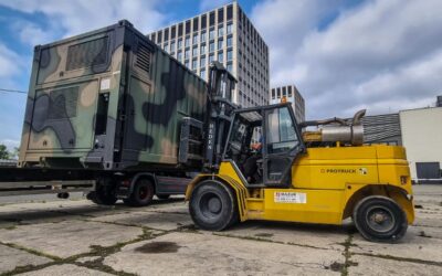 Kraków Wózek widłowy o dużym udźwigu Załadunek i transport maszyn i urządzeń wielkogabarytowych i ciężkich