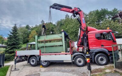 Ustawianie maszyn Załadunek Transport Rozładunek HDS Relokacje wózkiem widlowym Kraków Małopolska